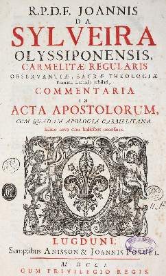 Bild Nr.1: 142-399 Sylveira,J.da.: (Alte Drucke, Handschriften und Theologie)