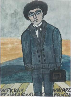 Bild Nr.1: 142-4003 Nikifor, auch Nikifor Krynicki (d.i. Epifaniusz Drowniak,: (Künstlergraphik)