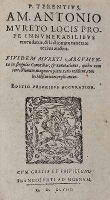 Bild Nr.1: 142-403 Terentius (Afer),P.: (Alte Drucke, Handschriften und Theologie)