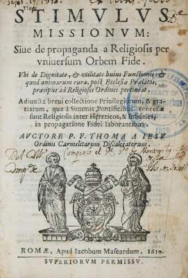 Bild Nr.1: 142-404 Thomas de Jesu (d.i. Tome de Andrade).: (Alte Drucke, Handschriften und Theologie)