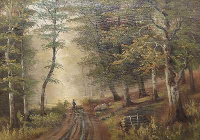 Bild Nr.1: 142-4280 Waldlandschaft.: (Künstlergraphik)