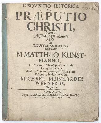 Bild Nr.1: 142-432 Werner,M.M.: (Alte Drucke, Handschriften und Theologie)