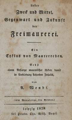 Bild Nr.1: 142-485 Wendt,A.: (Freimaurerei)