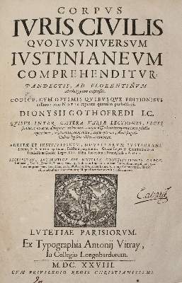 Bild Nr.2: 142-524 Justinian I.: (Juridica und Kriminologie)