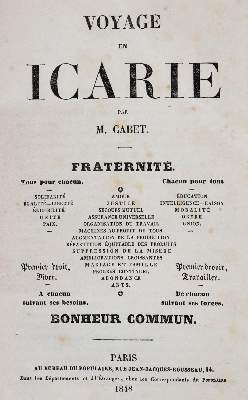 Bild Nr.1: 142-555 Cabet,E.: (Jus der Bibliothek v. Prof. Thomas Würtenberger)
