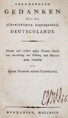 Bild Nr.1: 142-562 (Hendrich,F.J.v.).: (Jus der Bibliothek v. Prof. Thomas Würtenberger, Deutschland)