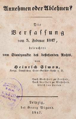 Bild Nr.1: 142-565 Simon,H.: (Jus der Bibliothek v. Prof. Thomas Würtenberger, Deutschland)