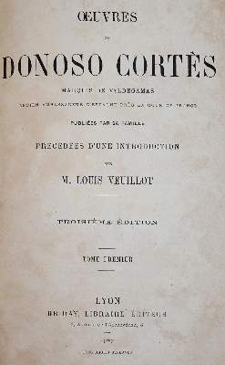 Bild Nr.1: 142-566 Donoso Cortes,J.: (Jus der Bibliothek v. Prof. Thomas Würtenberger)