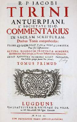 Bild Nr.1: 142-57 Tirinus,J.: (Bibeln)