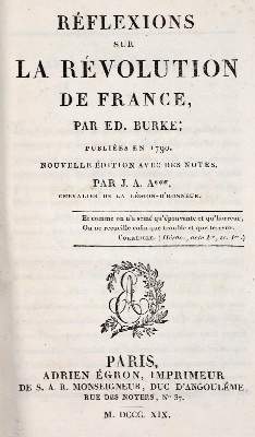 Bild Nr.1: 142-572 Burke,E.: (Jus der Bibliothek v. Prof. Thomas Würtenberger, Frankreich)