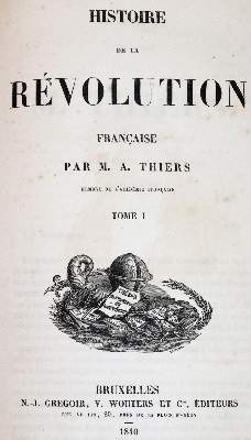 Bild Nr.1: 142-583 Thiers,A.: (Jus der Bibliothek v. Prof. Thomas Würtenberger, Frankreich)