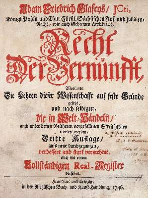 Bild Nr.1: 142-585 Glafey,A.F.: (Jus der Bibliothek v. Prof. Thomas Würtenberger)