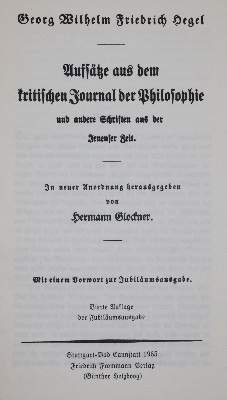 Bild Nr.1: 142-591 Hegel,G.W.F.: (Jus der Bibliothek v. Prof. Thomas Würtenberger)