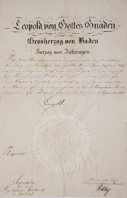 Bild Nr.1: 142-596 Leopold,: (Jus der Bibliothek v. Prof. Thomas Würtenberger, Historische Dokumente)