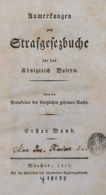 Bild Nr.1: 142-602 Anmerkungen: (Jus der Bibliothek v. Prof. Thomas Würtenberger, Juridica und Kriminologie)