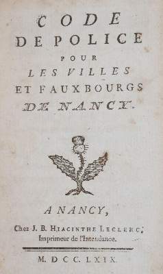 Bild Nr.1: 142-615 Code de police: (Jus der Bibliothek v. Prof. Thomas Würtenberger, Juridica und Kriminologie)