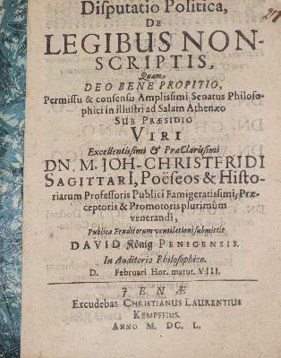 Bild Nr.1: 142-657 Sagittarius,C.: (Jus der Bibliothek v. Prof. Thomas Würtenberger, Juridica und Kriminologie)
