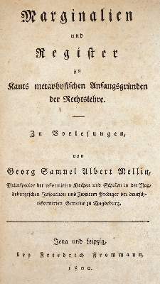 Bild Nr.1: 142-680 Mellin,G.S.A.: (Jus der Bibliothek v. Prof. Thomas Würtenberger)