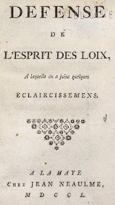 Bild Nr.1: 142-686 (Montesquieu,C.L. de Secondat d.).: (Jus der Bibliothek v. Prof. Thomas Würtenberger)