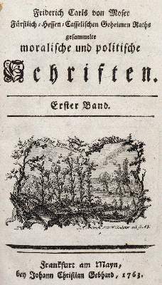 Bild Nr.1: 142-688 Moser,F.K.v.: (Jus der Bibliothek v. Prof. Thomas Würtenberger)