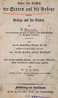 Bild Nr.1: 142-714 Matter,J.: (Jus der Bibliothek v. Prof. Thomas Würtenberger, Politik und Staatswissenschaften)