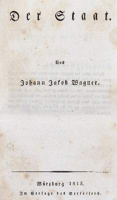 Bild Nr.1: 142-737 Wagner,J.J.: (Jus der Bibliothek v. Prof. Thomas Würtenberger, Politik und Staatswissenschaften)