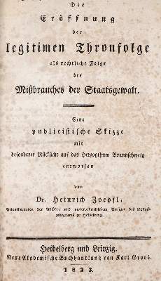 Bild Nr.1: 142-740 Zoepfl,H.: (Jus der Bibliothek v. Prof. Thomas Würtenberger, Politik und Staatswissenschaften)