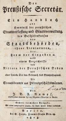 Bild Nr.1: 142-743 Rumpf,J.D.F.: (Jus der Bibliothek v. Prof. Thomas Würtenberger)