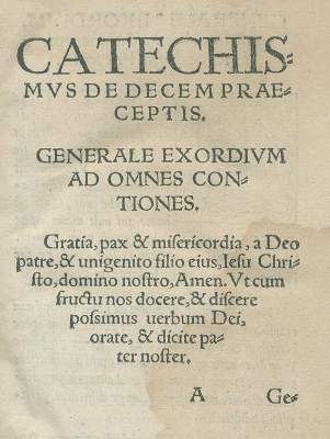 Bild Nr.1: 142-75 Catechismus: (Alte Drucke, Handschriften und Theologie)