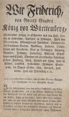Bild Nr.1: 142-764 Friedrich I.: (Jus der Bibliothek v. Prof. Thomas Würtenberger, Württemberg)
