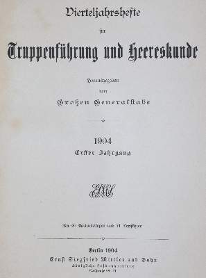 Bild Nr.1: 142-831 Vierteljahrshefte: (Militaria)