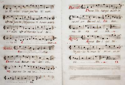 Bild Nr.2: 142-855 Gregorianischer Choral.: (Musik, Handschriften)