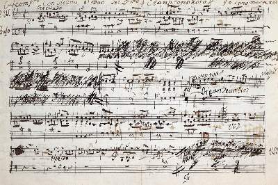 Bild Nr.1: 142-861 Spanische Notenhandschrift: (Musik, Handschriften)