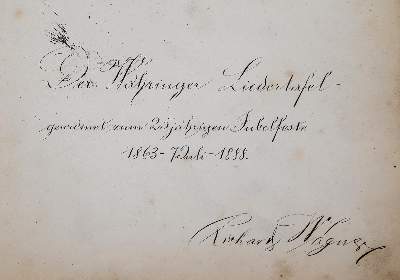 Bild Nr.1: 142-862 Währinger Liedertafel.: (Musik, Handschriften)