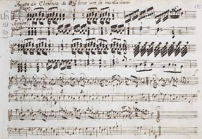 Bild Nr.3: 142-884 Spanische Musikhandschrift: (Musik, Scarletti)