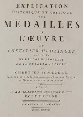 Bild Nr.1: 142-906 Mechel,C.de.: (Numismatik u. Siegelkunde, Medaillen)