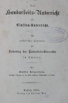 Bild Nr.1: 142-974 Legorju,J.: (Küche und Haushalt, Handarbeiten u. Schneiderei)