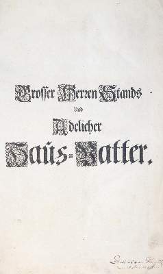 Bild Nr.3: 142-976 Florinus,F.P.: (Küche und Haushalt, Hausväterliteratur)