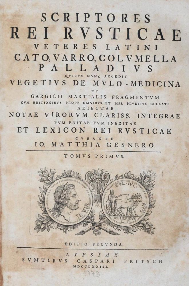 Große Abbildung Nr.1: 143-1005 Gesner,J.M.: (Land- und Forstwirtschaft, Landwirtschaft)