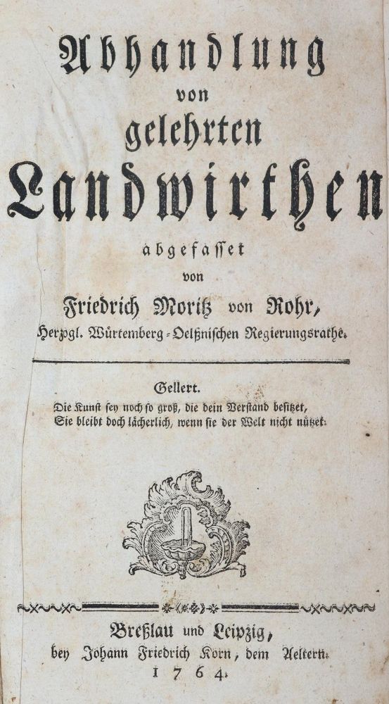 Große Abbildung Nr.1: 143-1009 Rohr,F.M.: (Land- und Forstwirtschaft, Landwirtschaft)