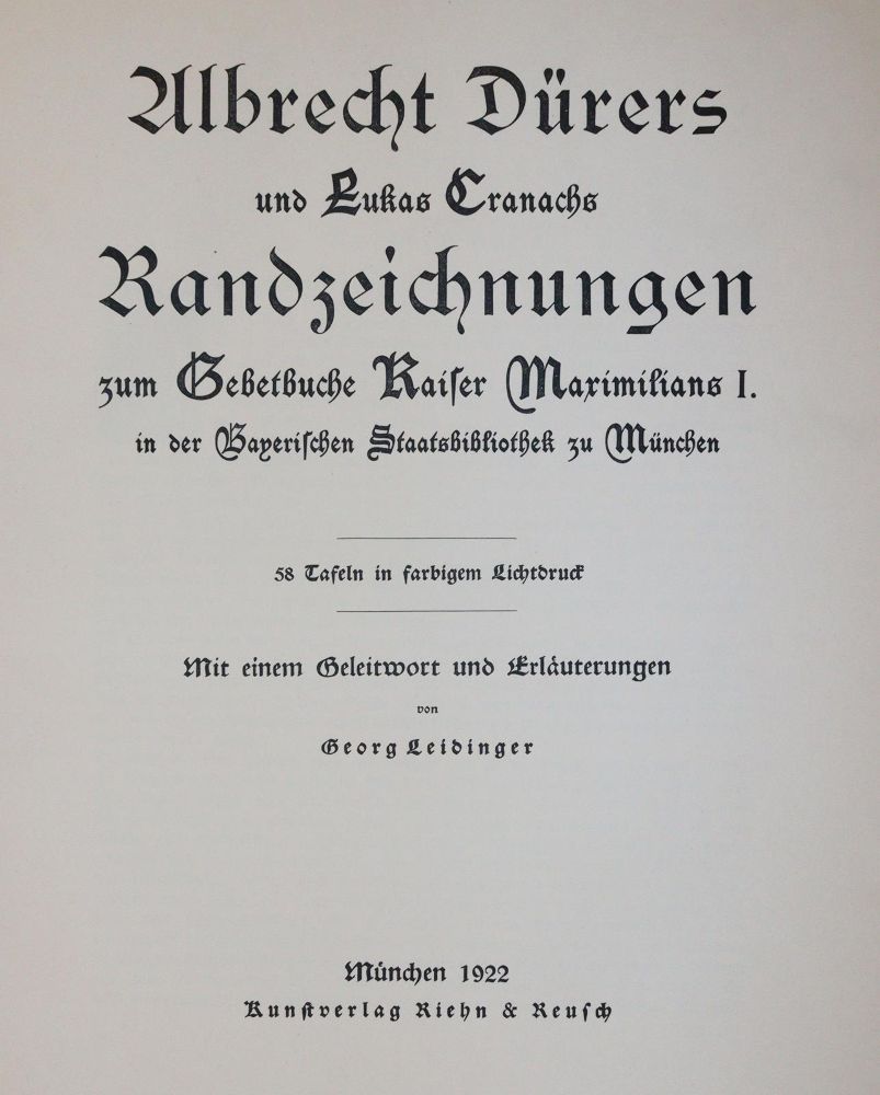 Große Abbildung Nr.1: 143-1023 Albrecht Dürers: (Kunstwissenschaft)