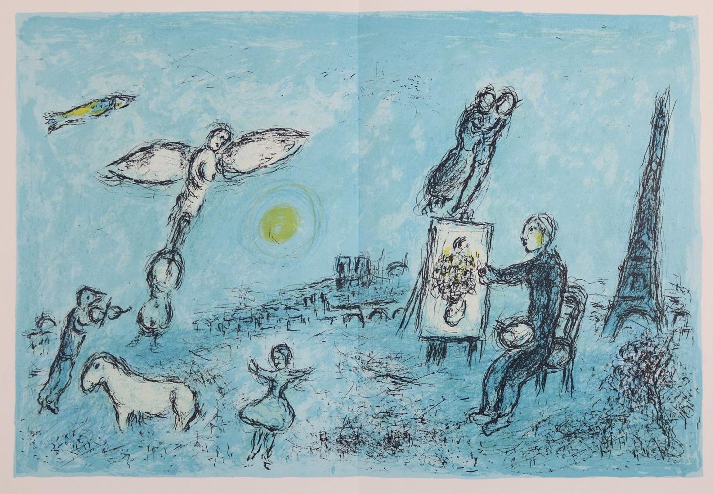 Große Abbildung Nr.1: 143-1056 Chagall.: (Chagall, Derrière le miroir)