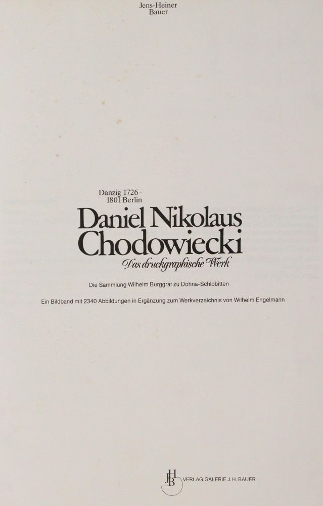 Große Abbildung Nr.1: 143-1057 Engelmann,W.: (Chodowiecki)