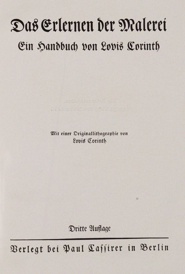 Große Abbildung Nr.1: 143-1059 Corinth,L.: (Kunstwissenschaft)