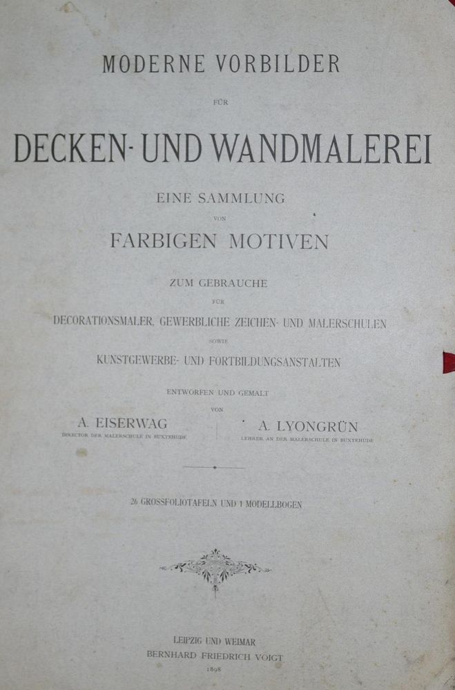 Große Abbildung Nr.1: 143-1062 Eiserwag,A. u. A.Lyongrün.: (Kunstwissenschaft)