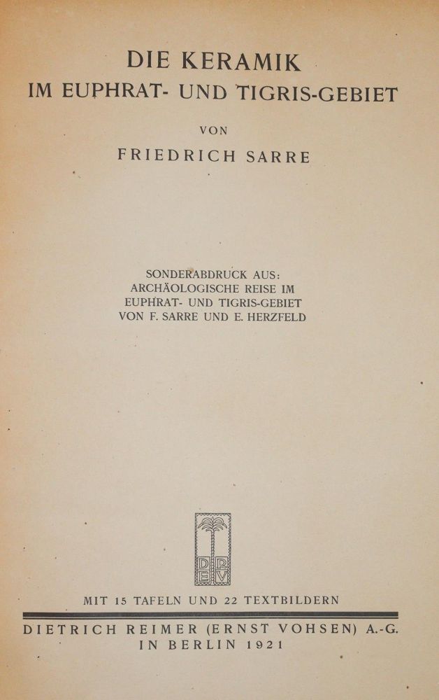 Große Abbildung Nr.2: 143-1094 Sarre,F.: (Porzellan u. Keramik, Irak)
