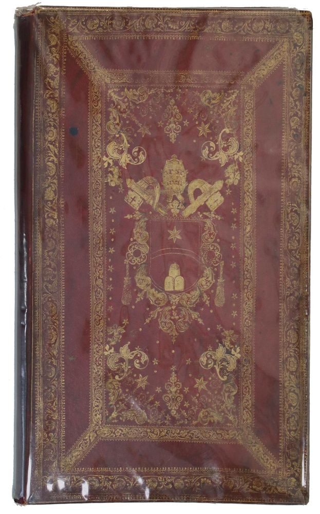 Große Abbildung Nr.3: 143-110 Wappeneinband Papst Clemens XI.: (Einband)