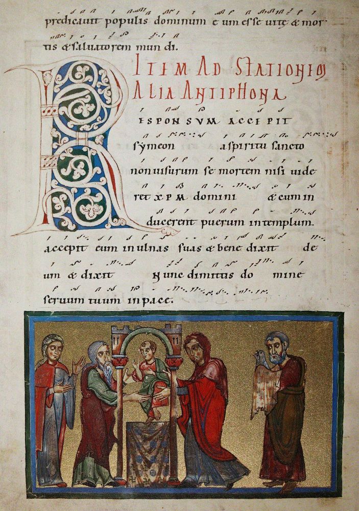 Große Abbildung Nr.3: 143-1128 Antiphonar der Erzabtei St.Peter zu Salzburg.: (Faksimile)