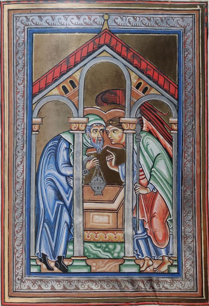 Große Abbildung Nr.7: 143-1130 Berthold-Sakramentar, Das.: (Faksimile)
