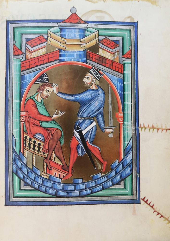 Große Abbildung Nr.9: 143-1130 Berthold-Sakramentar, Das.: (Faksimile)
